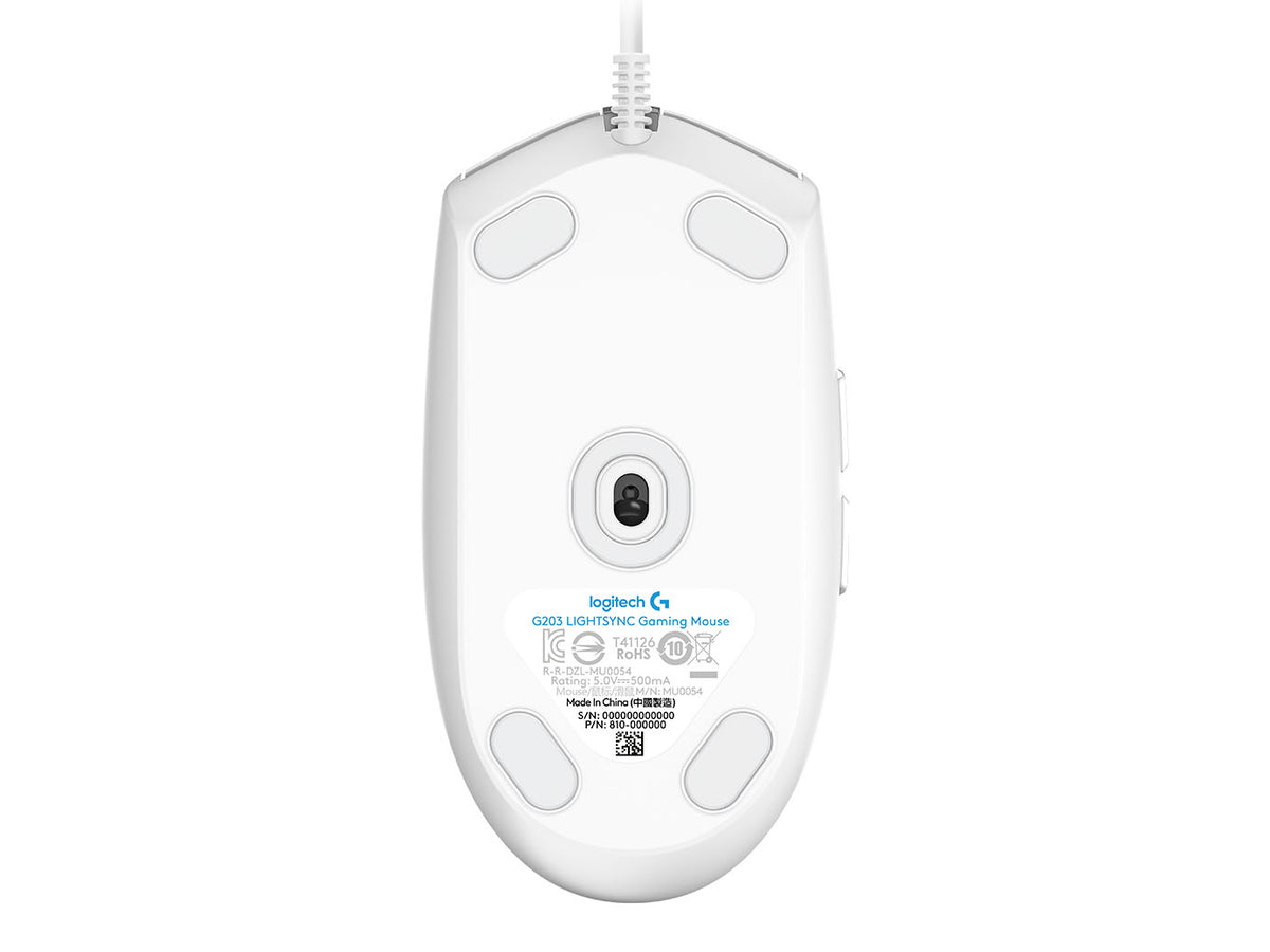 Miška Logitech G102 LIGHTSYNC, bela