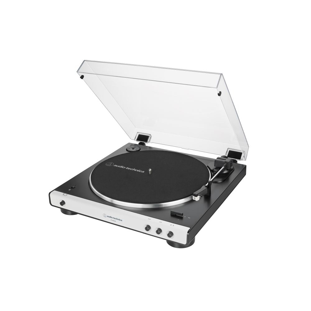 Gramofon Audio-Technica AT-LP60XBTWH, Bluetooth, črno-bel