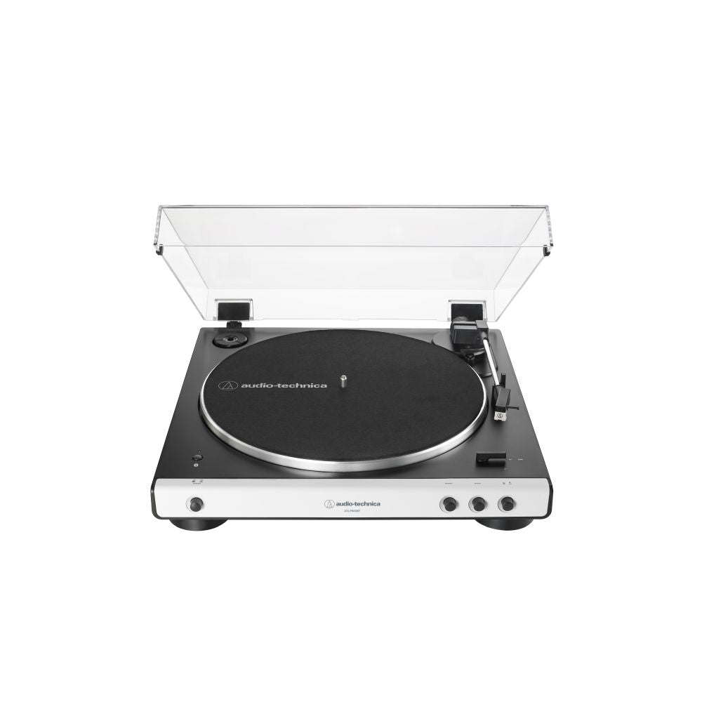 Gramofon Audio-Technica AT-LP60XBTWH, Bluetooth, črno-bel