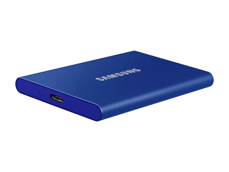 Zunanji SSD 2TB Type-C USB 3.2 Gen2 V-NAND UASP, Samsung T7, moder (MU-PC2T0H/WW)