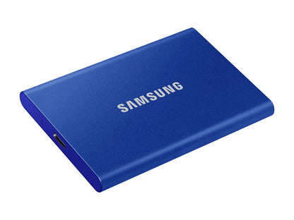 Zunanji SSD 2TB Type-C USB 3.2 Gen2 V-NAND UASP, Samsung T7, moder (MU-PC2T0H/WW)
