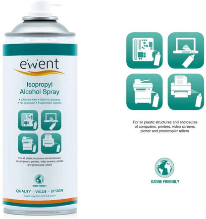 Čistilni sprej, izopropilni alkohol, 400ml, Ewent