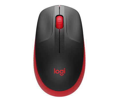 Miška Logitech M190 Wireless, rdeča