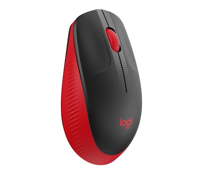 Miška Logitech M190 Wireless, rdeča