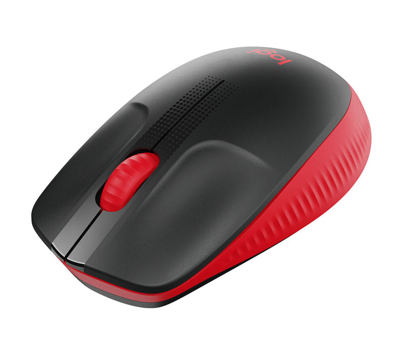 Miška Logitech M190 Wireless, rdeča