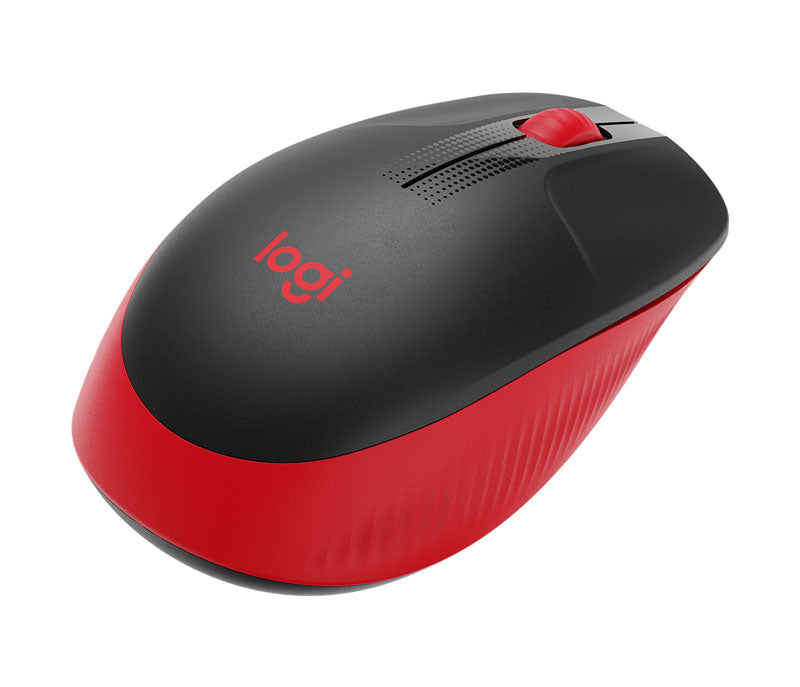 Miška Logitech M190 Wireless, rdeča