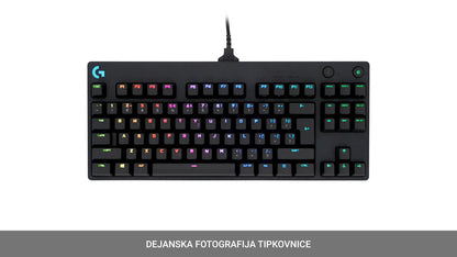 Tipkovnica Logitech G PRO, GX Blue Clicky, USB, SLO g.