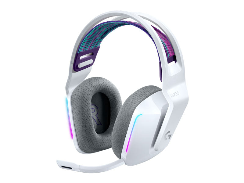 Slušalke Logitech G733 LIGHTSPEED, bele