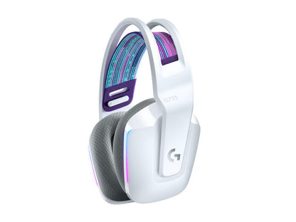 Slušalke Logitech G733 LIGHTSPEED, bele