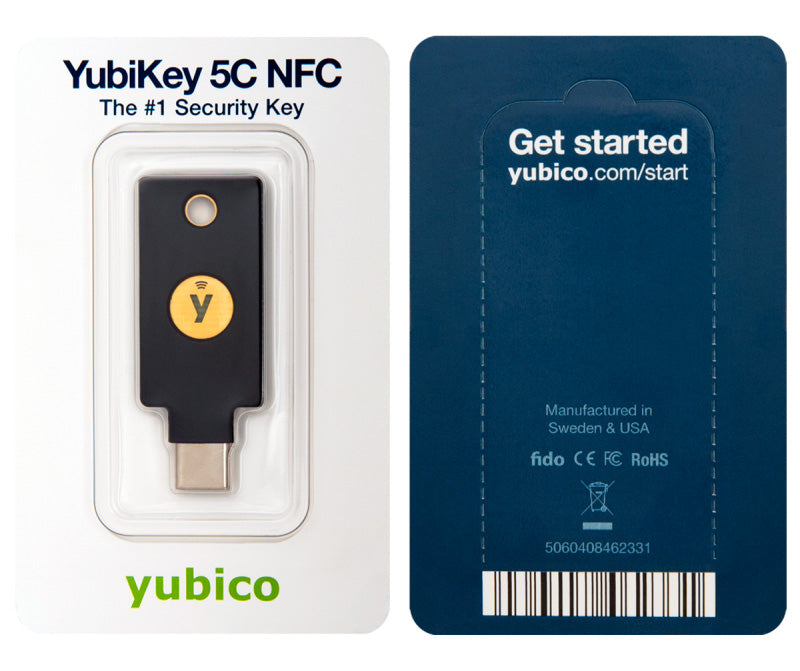 Varnostni ključ Yubico YubiKey 5C NFC, USB-C, črn