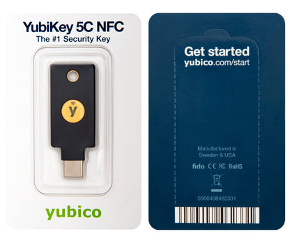 Varnostni ključ Yubico YubiKey 5C NFC, USB-C, črn