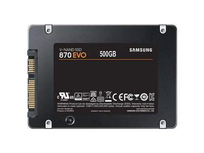 SSD 500GB 2.5" SATA3 V-NAND TLC 7mm, Samsung 870 EVO (MZ-77E500B/EU)
