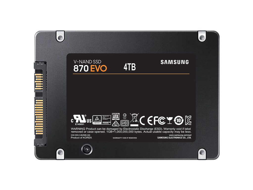 SSD 4TB 2.5" SATA3 V-NAND TLC 7mm, Samsung 870 EVO (MZ-77E4T0B/EU)