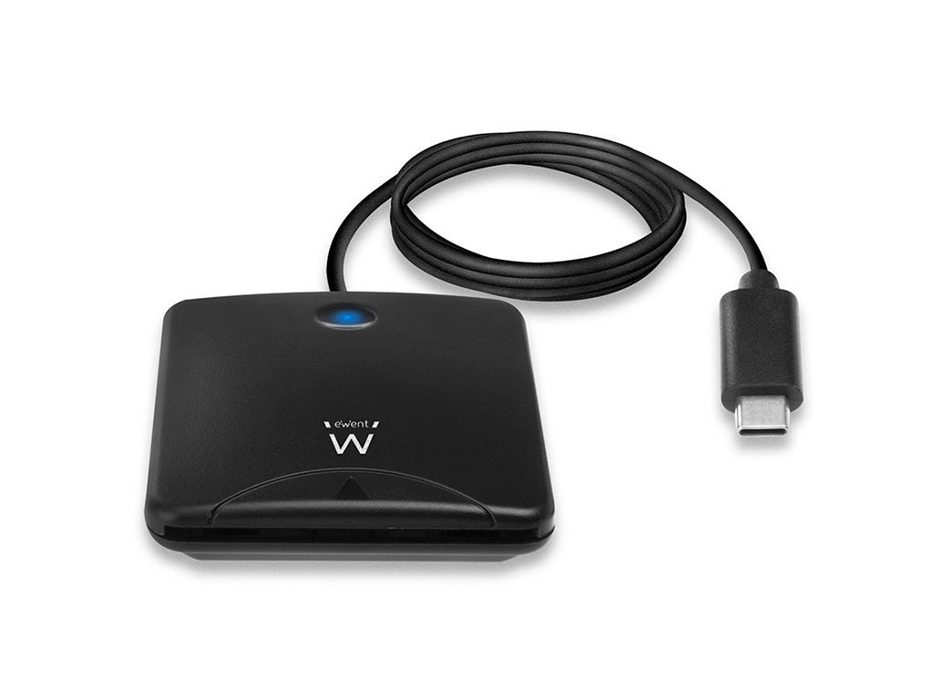 Čitalec pametnih kartic, USB-C, črn, Ewent EW1055