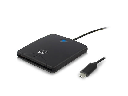Čitalec pametnih kartic, USB-C, črn, Ewent EW1055