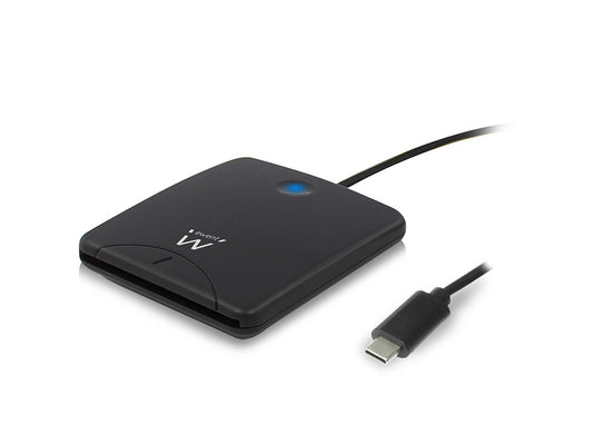 Čitalec pametnih kartic, USB-C, črn, Ewent EW1055