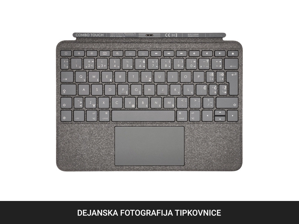 Ovitek s tipkovnico Logitech COMBO TOUCH, za iPad 10.2" (7., 8. in 9. gen.), SLO g.
