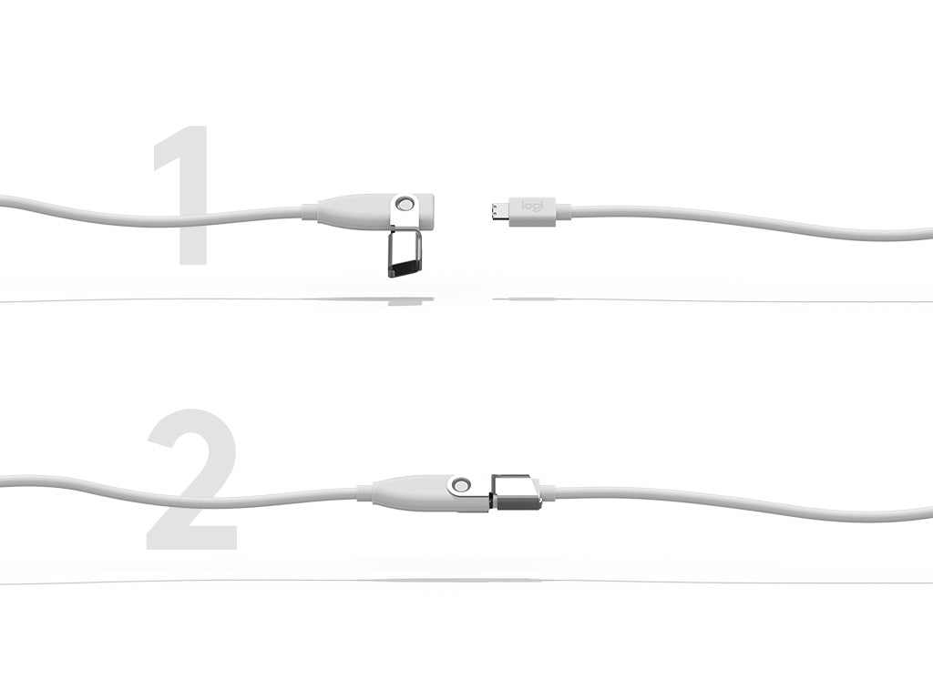 Kabel Logitech Rally Mic Pod Extension Cable, 10m, bel