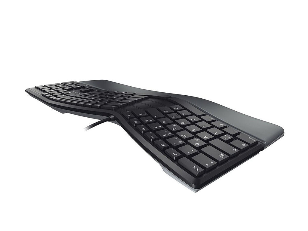 Tipkovnica Cherry KC 4500 ERGO, črna, USB, UK SLO g.