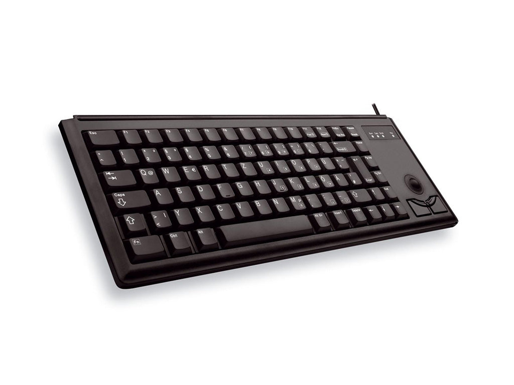 Tipkovnica Cherry G84-4420, trackball, črna, USB, US
