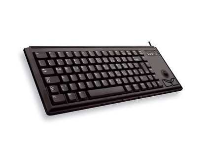 Tipkovnica Cherry G84-4420, trackball, črna, USB, US