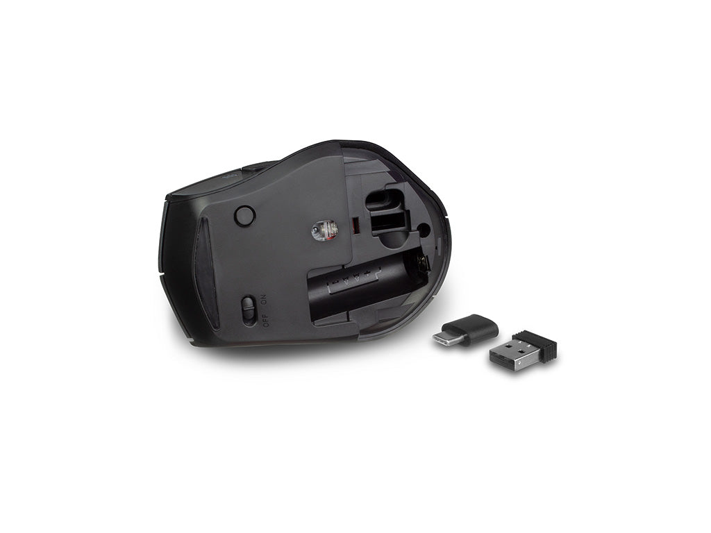 Miška Ewent Dual-Connect Silent Wireless, USB-A, USB-C