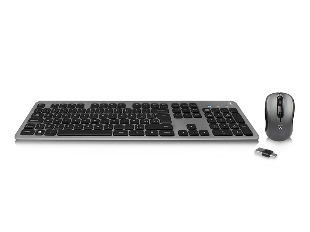 Tipkovnica in miška Ewent Wireless Scissor Keyboard and Mouse, USB, SLO