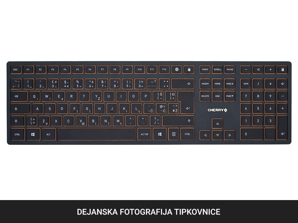Tipkovnica in miška Cherry DW 9100 SLIM, Bluetooth, črna, USB, UK SLO g.