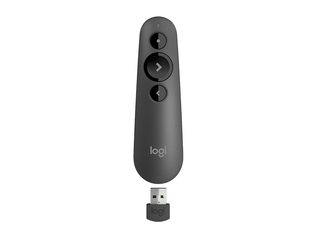 Presenter Logitech R500s Wireless, rdeč laser, USB