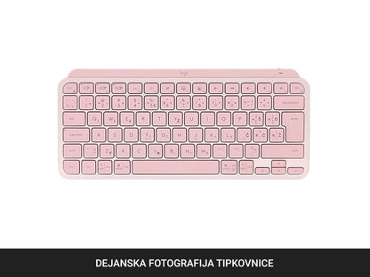 Tipkovnica Logitech MX Keys Mini, roza, SLO g.