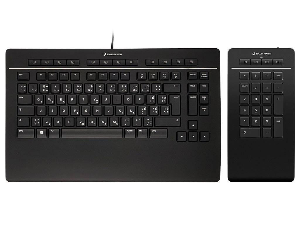 Tipkovnica 3Dconnexion Keyboard Pro with Numpad, USB, SLO g.