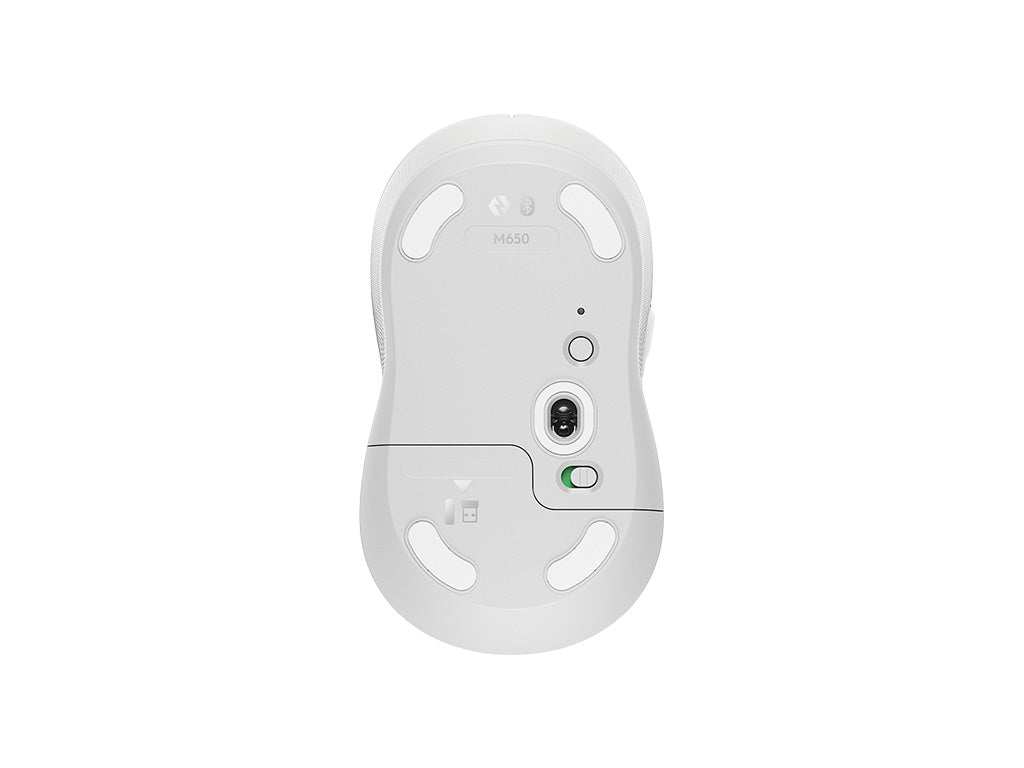 Miška Logitech Signature M650, Bluetooth, bela