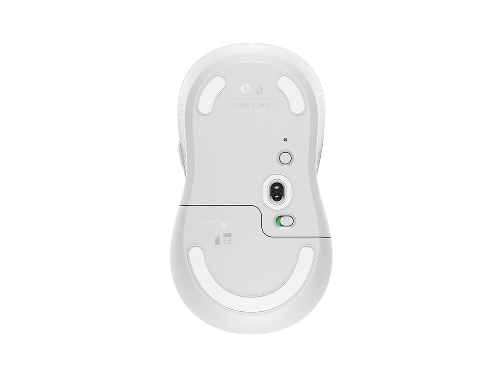 Miška Logitech Signature M650, velikost L, Bluetooth, LEFT,  bela