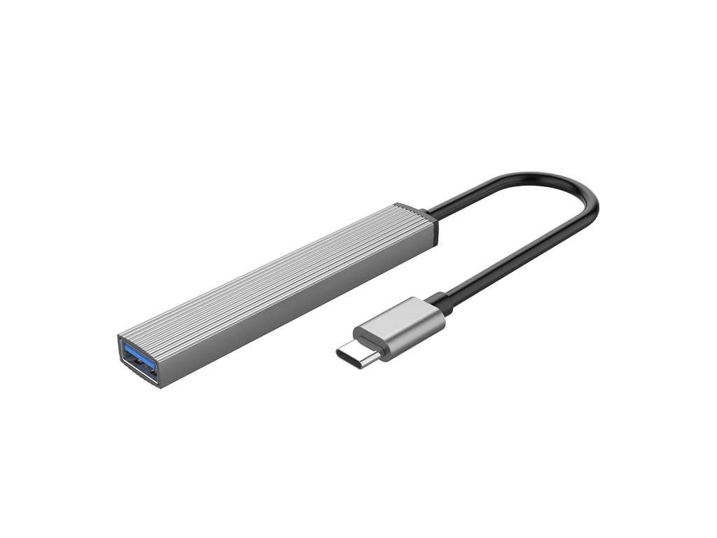Priključna postaja USB-C 4 v 1, 1x USB 3.0, 2x USB 2.0, TF, 0.15m, ALU siva, ORICO AH-12F