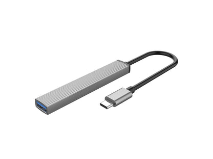 Priključna postaja USB-C 4 v 1, 1x USB 3.0, 2x USB 2.0, TF, 0.15m, ALU siva, ORICO AH-12F
