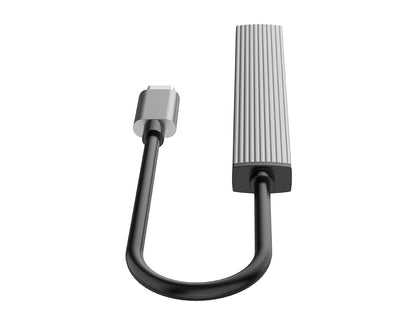 Priključna postaja USB-C 4 v 1, 1x USB 3.0, 2x USB 2.0, TF, 0.15m, ALU siva, ORICO AH-12F
