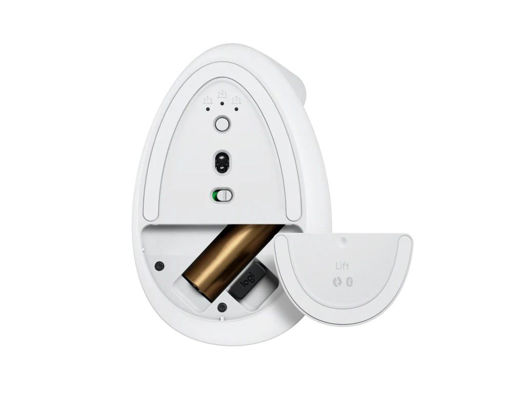 Miška Logitech Lift Vertical Ergonomic, bela