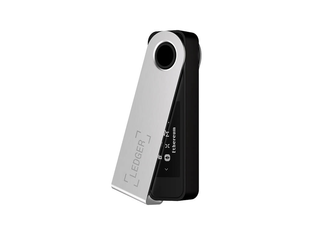 Ledger Nano S Plus, denarnica za Bitcoin in druge kriptovalute, črna