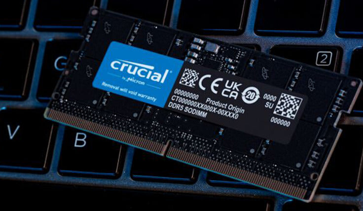 RAM SODIMM DDR5 32GB PC5-38400 4800MT/s CL40 1.1V Crucial