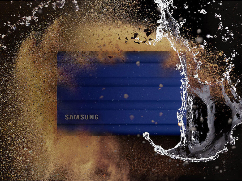 Zunanji SSD 2TB Type-C USB 3.2 Gen2 NVMe, IP65, Samsung T7 Shield, črn, MU-PE2T0S