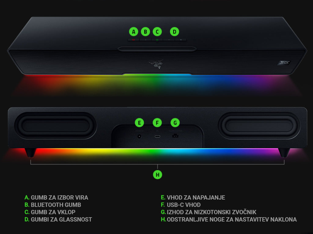 Soundbar Razer Leviathan V2
