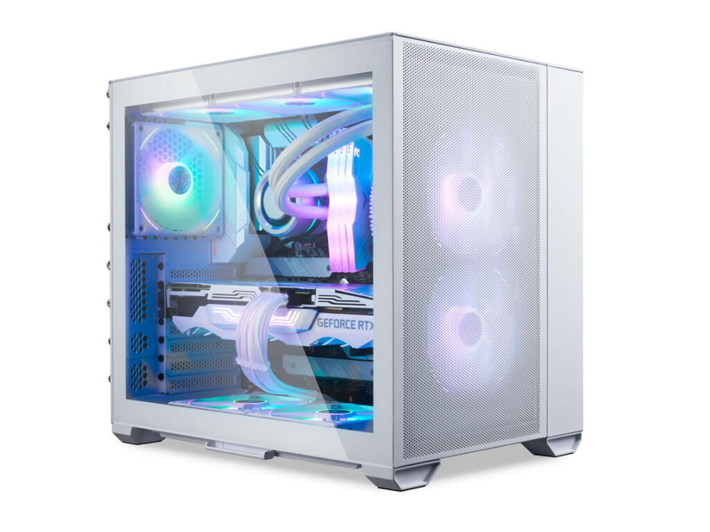 Računalniško ohišje Lian Li O11 Air Mini, ATX, Midi-Tower, kaljeno steklo, belo