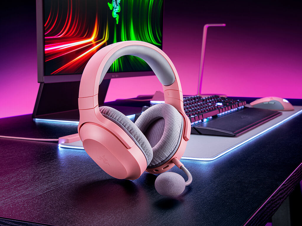 Slušalke Razer Barracuda X Wireless Quartz (2022), roza