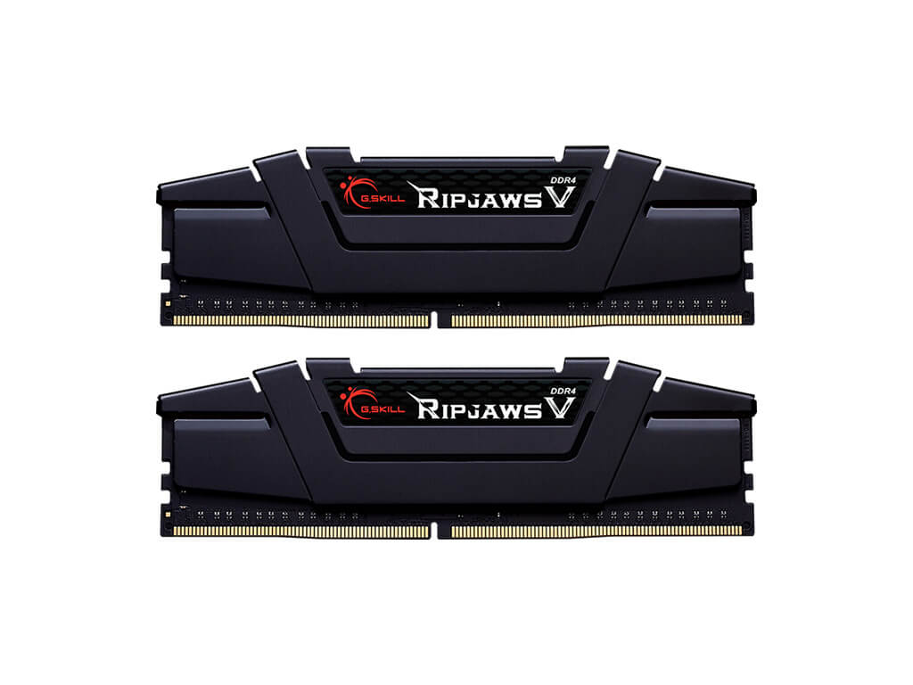 RAM DDR4 32GB Kit (2x 16GB) PC4-25600 3200MT/s, CL16, 1.35V, G.SKILL Ripjaws V, črn