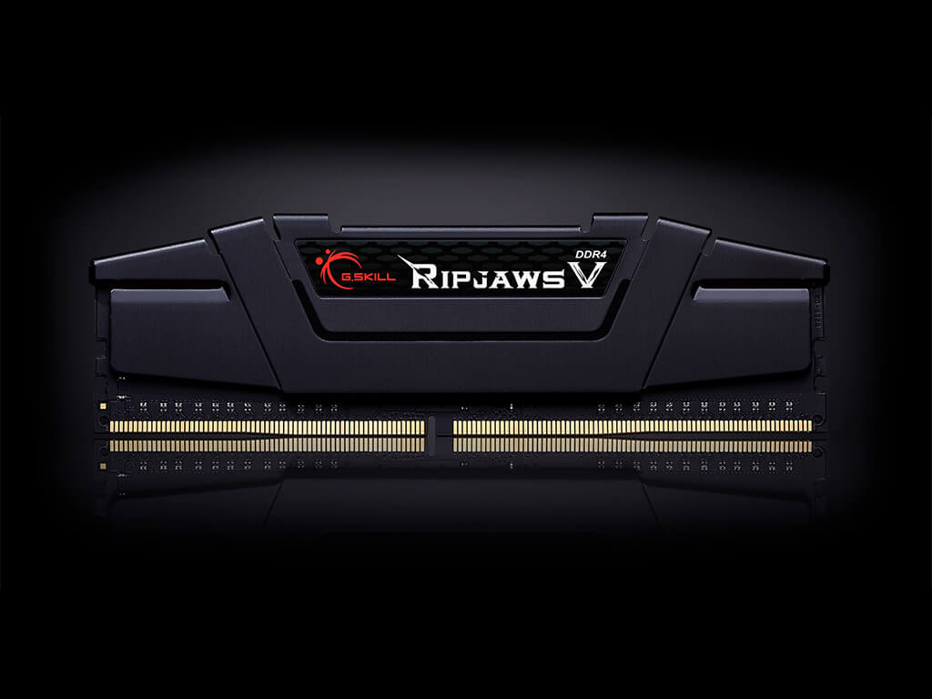 RAM DDR4 16GB Kit (2x 8GB) PC4-25600 3200MT/s, CL16, 1.35V, G.SKILL Ripjaws V, črn