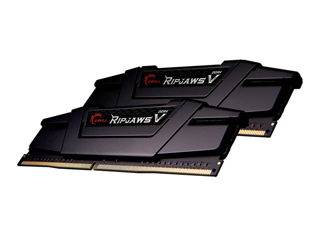 RAM DDR4 32GB Kit (2x 16GB) PC4-25600 3200MT/s, CL16, 1.35V, G.SKILL Ripjaws V, črn