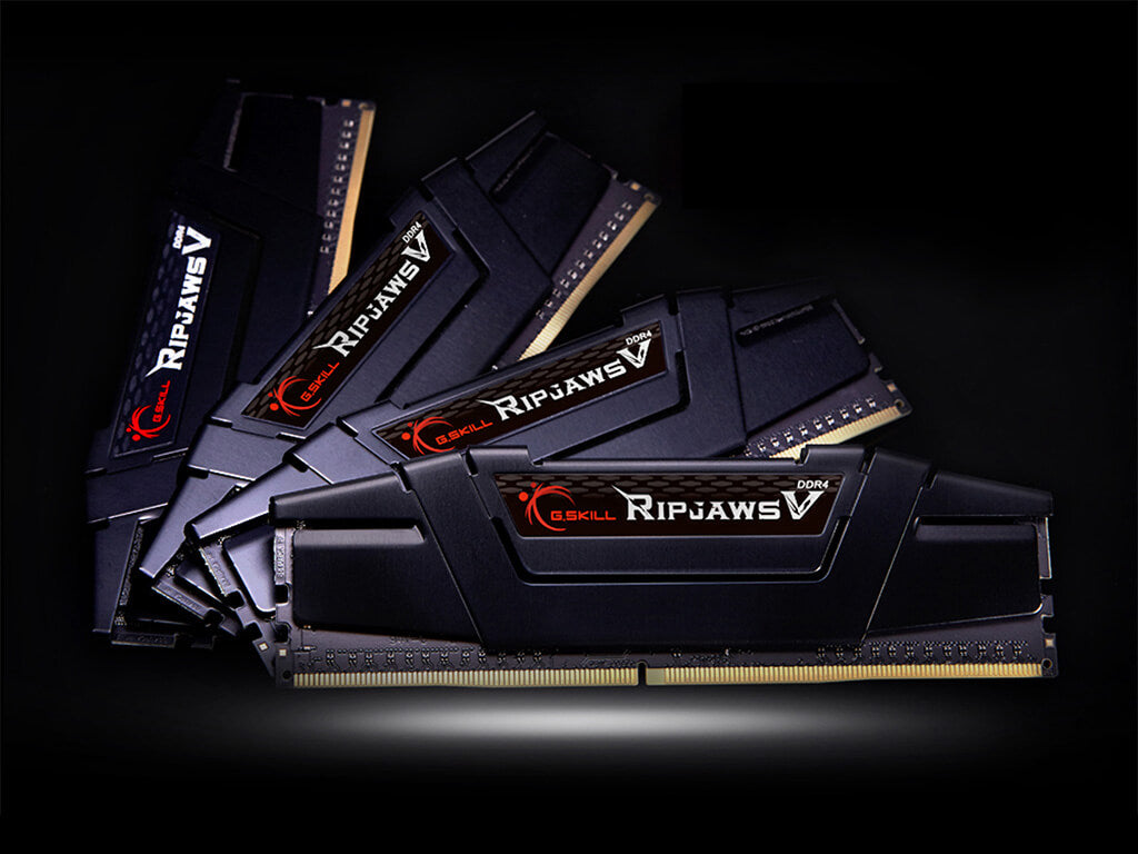 RAM DDR4 16GB Kit (2x 8GB) PC4-25600 3200MT/s, CL16, 1.35V, G.SKILL Ripjaws V, črn