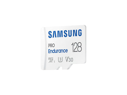 Spominska kartica Samsung PRO Endurance, micro SDXC, 128GB, U3, V30, UHS-I, z SD adapterjem