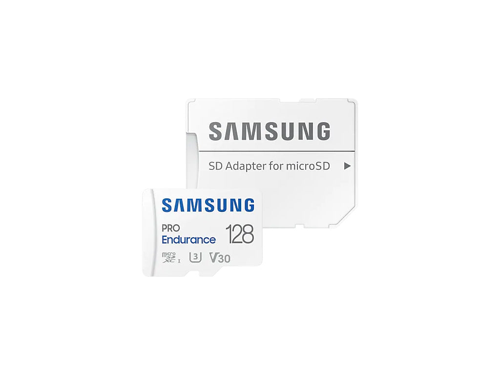 Spominska kartica Samsung PRO Endurance, micro SDXC, 128GB, U3, V30, UHS-I, z SD adapterjem