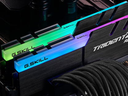 RAM DDR4 16GB Kit (2x8) PC4-25600 3200MHz CL16 1.35V, G.SKILL Trident Z RGB AMD